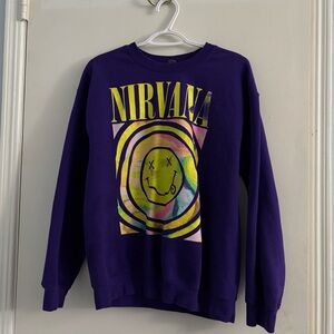 Nirvana Purple Graphic Sweater